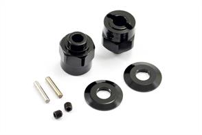 FASTRAX AXIAL HEX WHEEL HUB FOR WRAITH (2) / 5MM WIDER