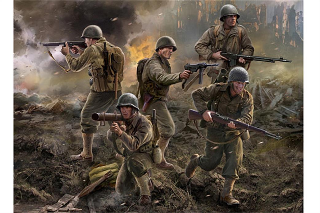 Zvezda 6278 US Infantry WWII Figure Set for Art of Tactics 1/72