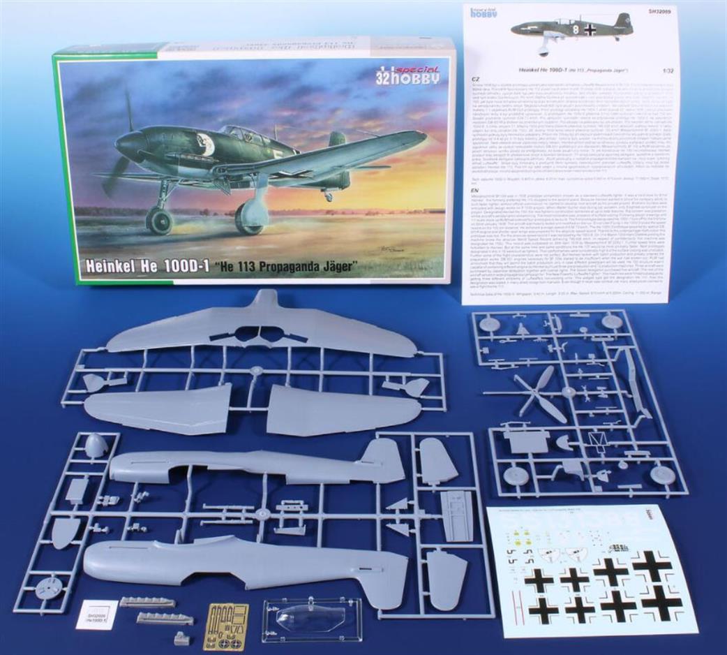 Special Hobby 1/32 32009 Heinkel HE 100D-1 Propaganda Jäger He 113 kit