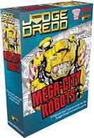 5 Resin figures of mega city robots plus playing cards