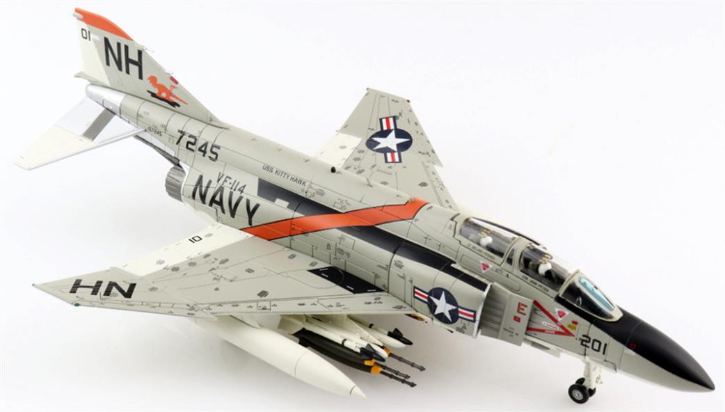 Hobby Master 1/72 HA19034 F-4J Phantom II Mig-21 Killer 157245, VF-114 Aardvarks, USS Kitty Hawk, 1972
