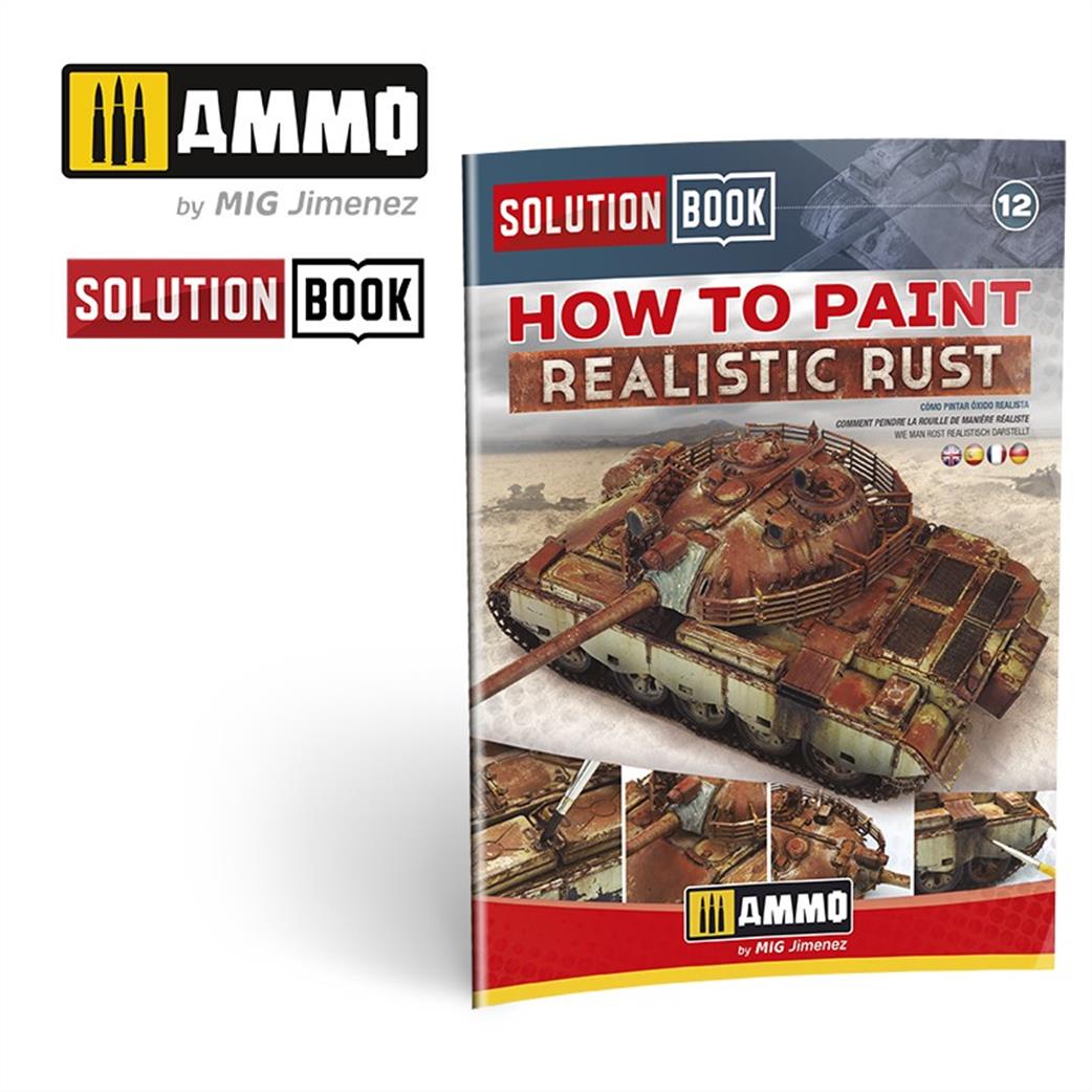 Ammo of Mig Jimenez 6519 How to Paint Realist Rust Solutions Book
