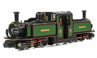 Highly detailed model of the Festiniog Railway double Fairlie locomotive No.11 Earl of Merioneth, the second locomotive to be restored to service on the Festiniog line after preservation in 1956. The engine is presented here in late-1960s finish of lined green livery with white-edged wheels.Earl of Merioneth was one of the titles held by HRH Prince Philip and now passed to HRH Prince Charles.Synonymous with the Ffestiniog Railway, the Double Fairlie is an icon of the Narrow Gauge world and this instantly recognisable locomotive is now available in OO9 scale for the first time. The Bachmann Narrow Gauge model incorporates a high level of detail, with tooling designed to accommodate the detail variants seen on the real locomotives in order to produce a model of the highest fidelity, which is brought to life by the exquisite livery application that combines Ffestiniog Railway-specification colours with authentic lining, crests and plates.