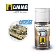 AMMO ACRYLIC WASH BROWN FOR SANDHigh quality Acrylic Wash - 15ml jar