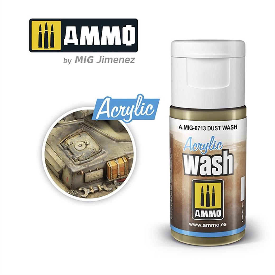 Ammo of Mig Jimenez  A.MIG-713 Dust Acrylic Weathering Wash