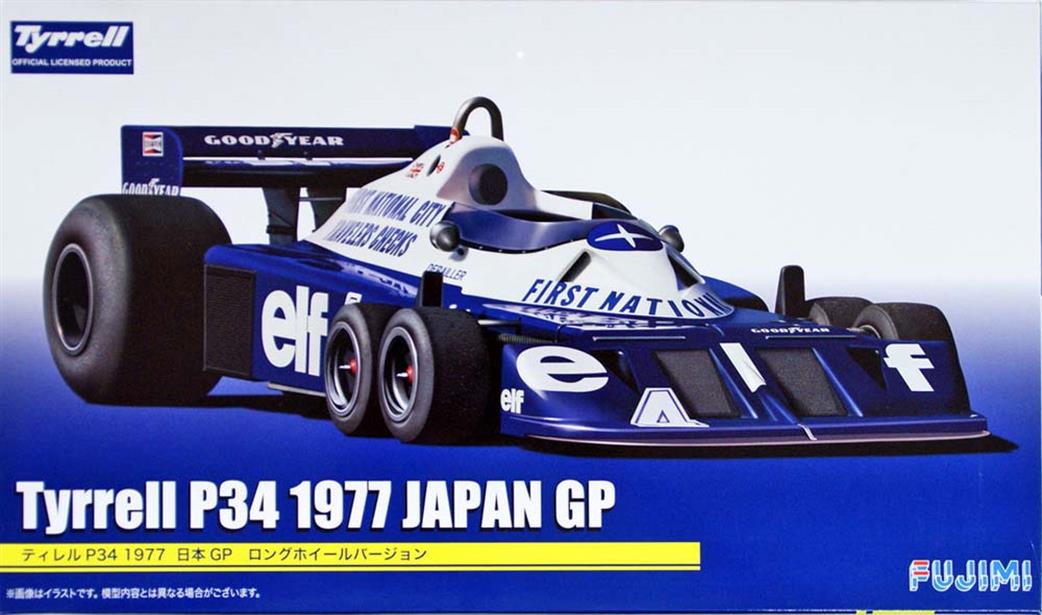 Fujimi 1/24 F092058 TYRRELL P34 1977 Japan GP Long 6 Wheel Version F1 Car Kit
