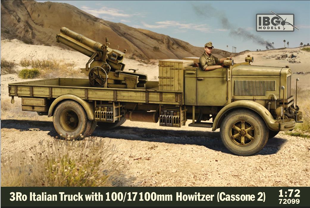 IBG Models 1/72 72099 3Ro Italian Truck with 100/17 100mm Howitzer Cassone 2