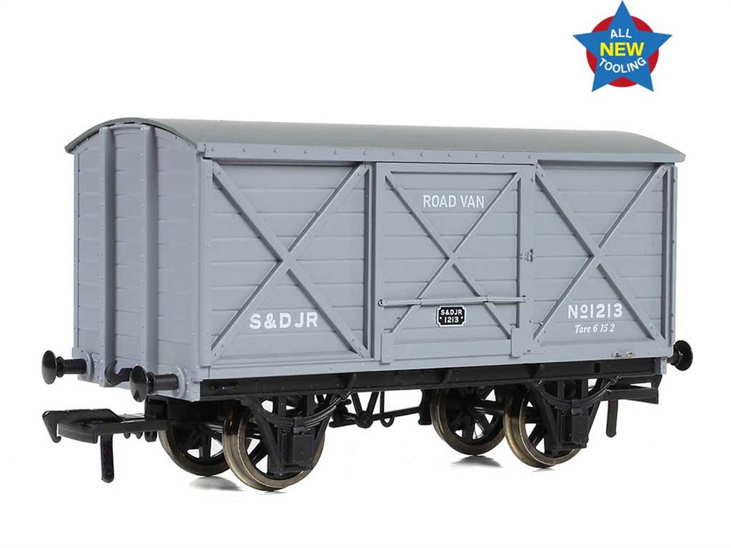 Bachmann EFE Rail OO E87052 S&DJR LSWR Design Ventilated Box Van 1213 SDJR Grey