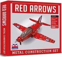Red Arrows Metal Construction Set Now you can build your very own Red Arrows airplane at home with this detailed metal construction set. Learn the technical and mechanical diversity of modelling as you create this iconic display aircraft. Featuring clear easy to follow instructions, high quality stainless steel pieces, the main body sprayed a traditional red colour and specialist tools to complete the job this fabulous construction set will give you hours of fun. This is the perfect gift for adults ad well as your little engineers! Parental Guidance recommended.