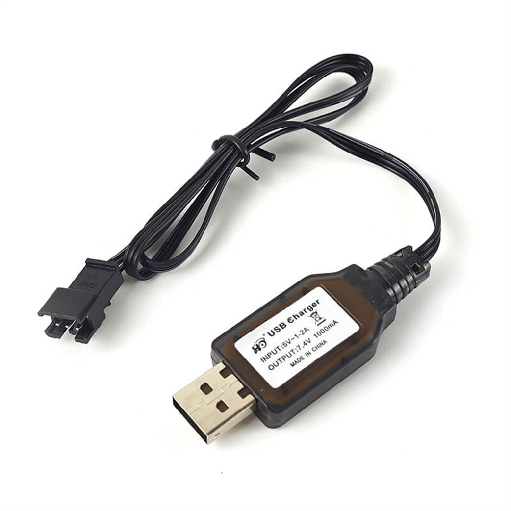 E-Zee Rc  EZ-G2068-5 7.4v 3 Wire USB Charger for Willys Jeep