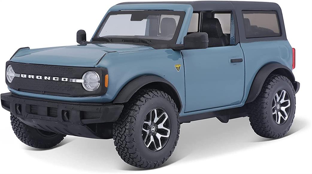 Maisto 1/24 M31530 2021 Ford Bronco Blue Diecast Model