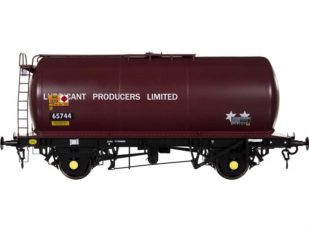 Dapol O Gauge 7F-064-008 Lubricants Producers Ltd LPL65744 45-tonne TTA Air Braked Oil Tank Wagon Maroon