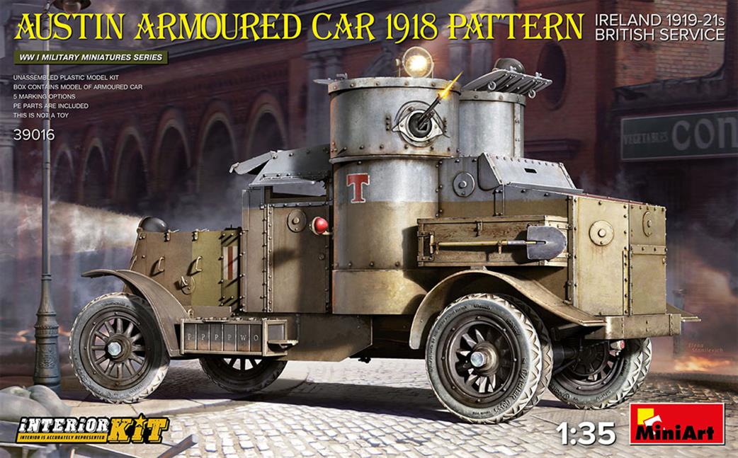 MiniArt 39016 Austin Armoured Car 1918 Plastic kit 1/35