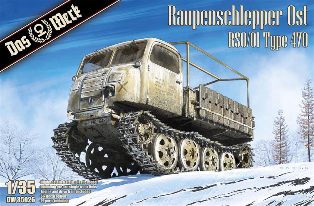 Das Werk 1/35 35026 Raupenschlepper OST RSO/01 Type 470 German WW2 Tracked Tractor