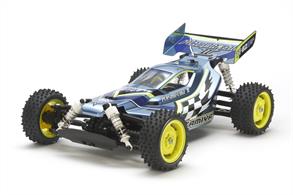 This exciting shaft-driven 4WD R/C buggy assembly kit creates the Plasma Edge II. . The body sits on top of the TT-02B, which is a dedicated off-road buggy chassis that offers hassle-free assembly and maintenance, as well as superb controllability.