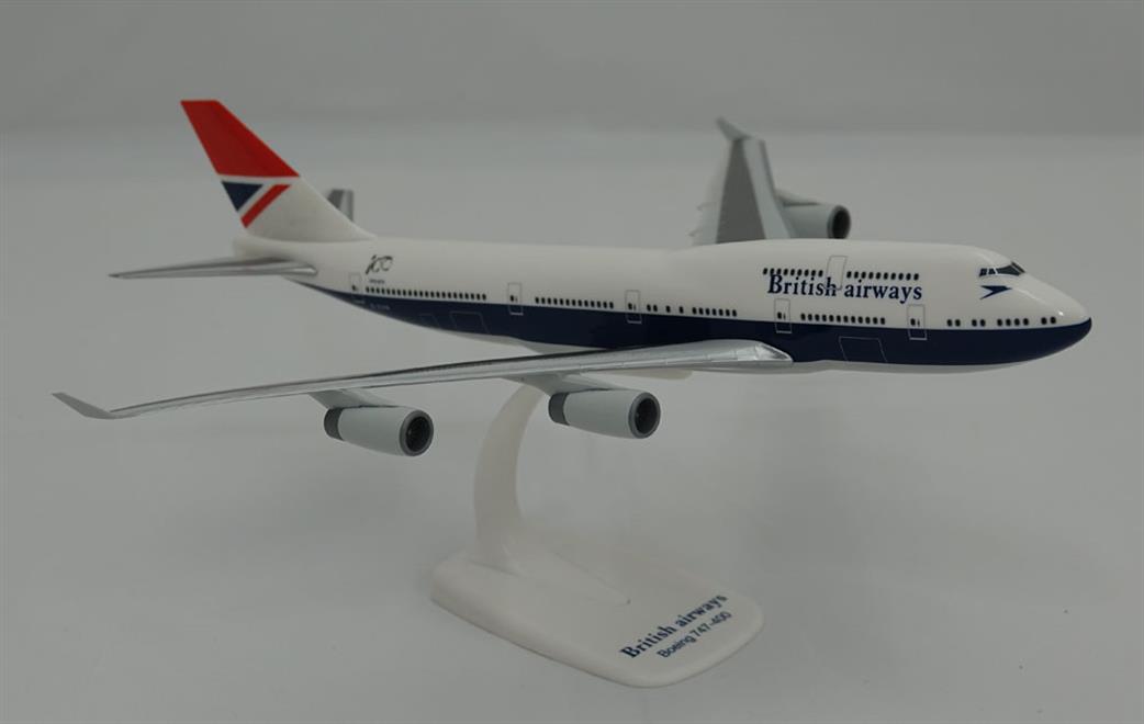 PPC Models 1/250 PP-BA-Negus-B747 British Airways B747-400 Retro Negus Livery Plastic Model