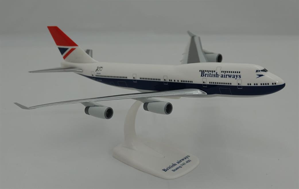 PPC Models PP-BA-Negus-B747 British Airways B747-400 Retro Negus Livery Plastic Model 1/250