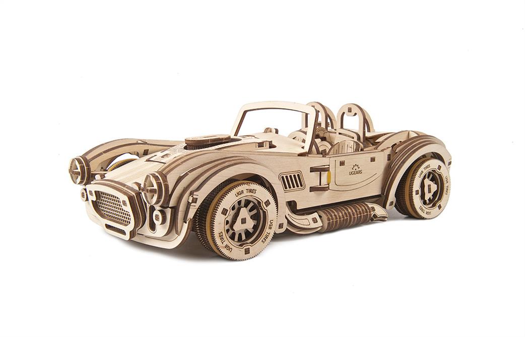 Ugears  70161 Drift Cobra Racing Car Wooden Construction Kit