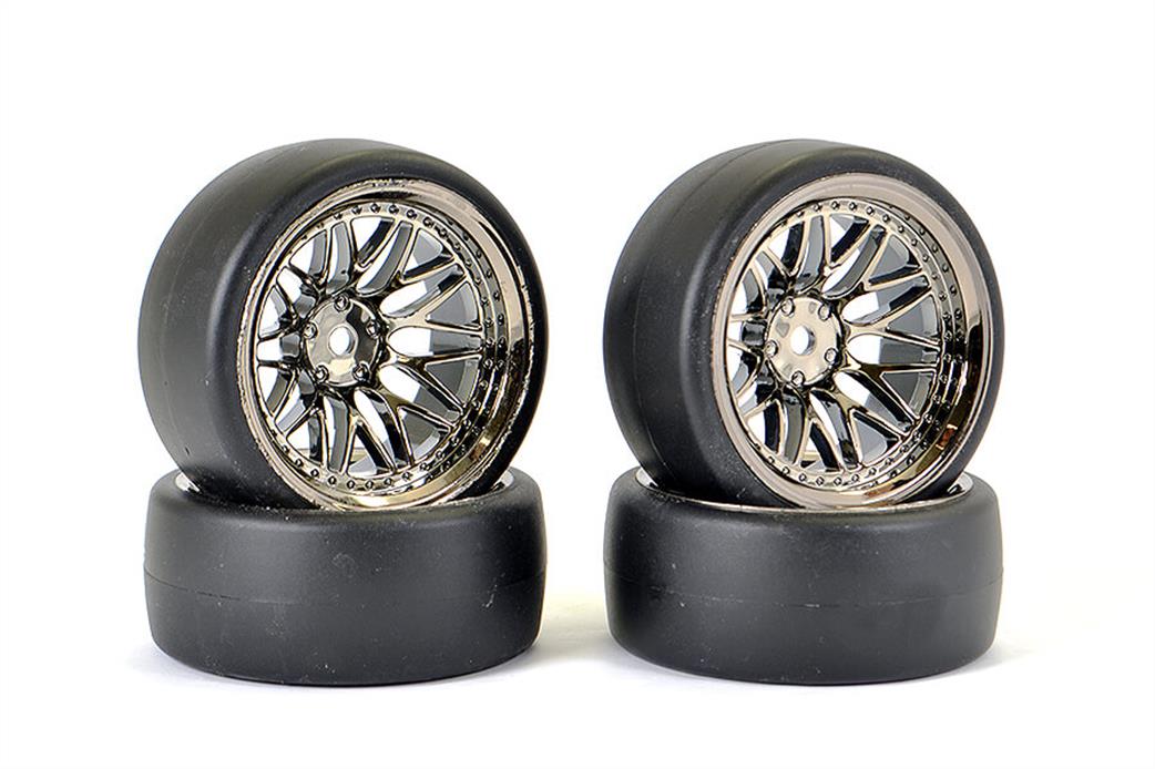 Fastrax 1/10 FAST1355BC-D19 Drift D1 Wheel And Tyre Set