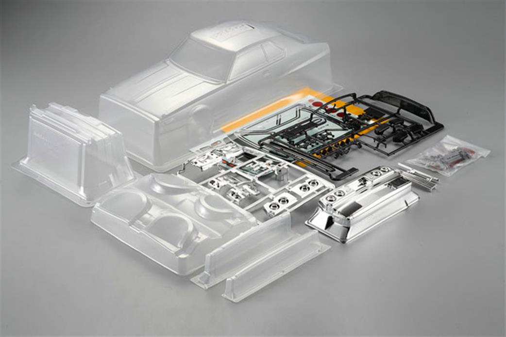 Killerbody 1/10 48636 Nissan Skyline Hardtop 2000Turbo GT-ES 195mm Clear Polycarbonate Bodyshell