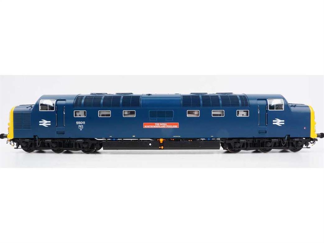 Heljan O Gauge 5526 BR Class 55 Deltic Locomotive BR Blue 55011 The Royal Northumberland Fusiliers Weathered