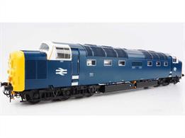 Heljan 5532 BR Class 55 Deltic Locomotive BR Blue White CabsAs preserved with High Intensity Light