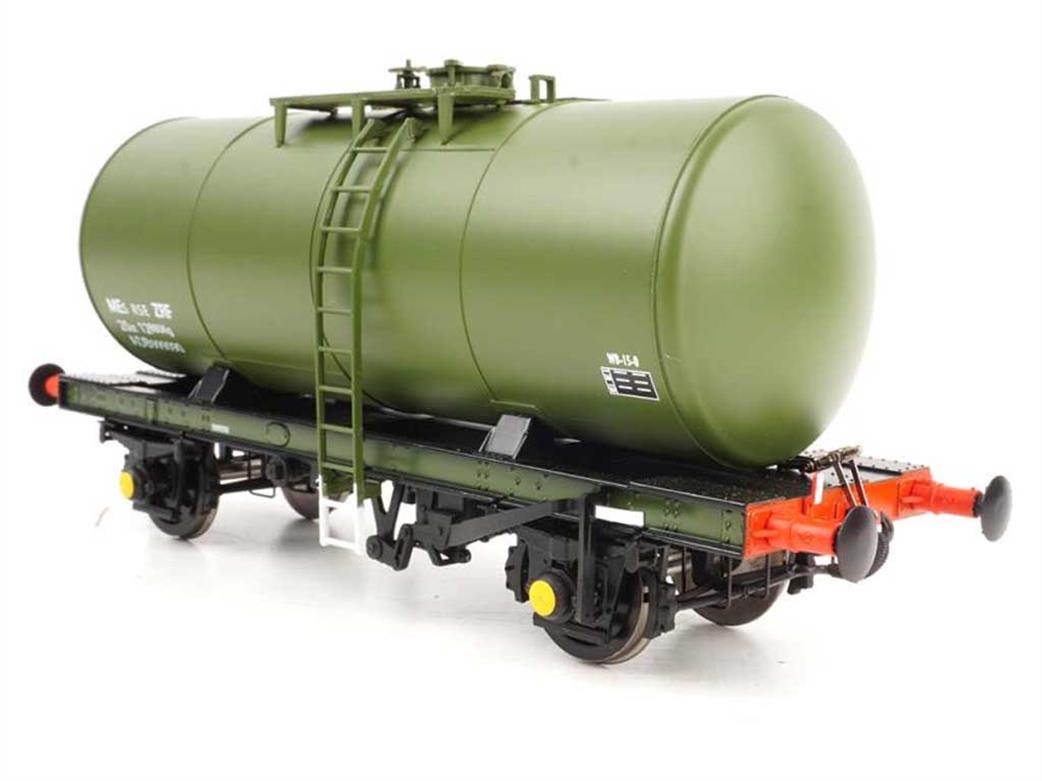 Heljan 1018 35-tonne 4-Wheel Class B Oil Tank Wagon BR Departmental Olive Green O Gauge