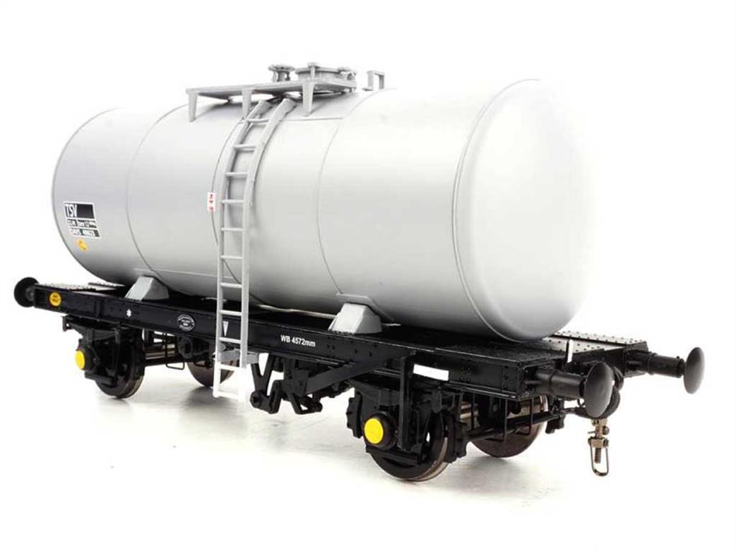 Heljan O Gauge 1023 35-tonne 4-Wheel Class B Oil Tank Wagon ICI Unbranded Grey TSV 48623
