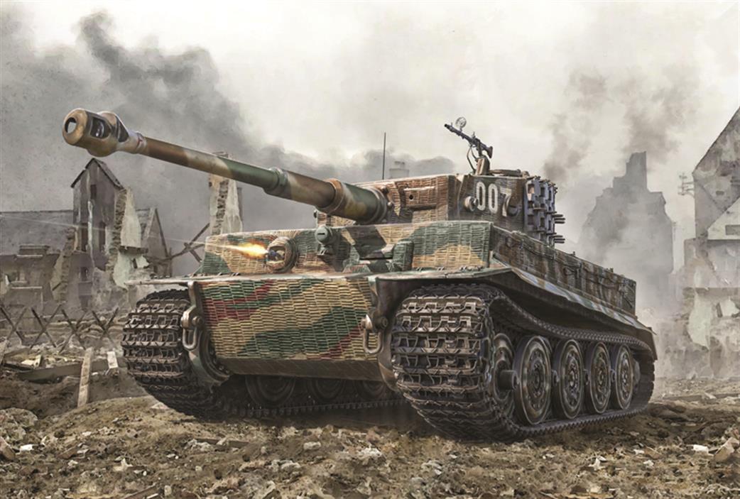 Italeri 1/35 6754 PzKpfwVI Tiger 1 Ausf E late Prod Tank Kit