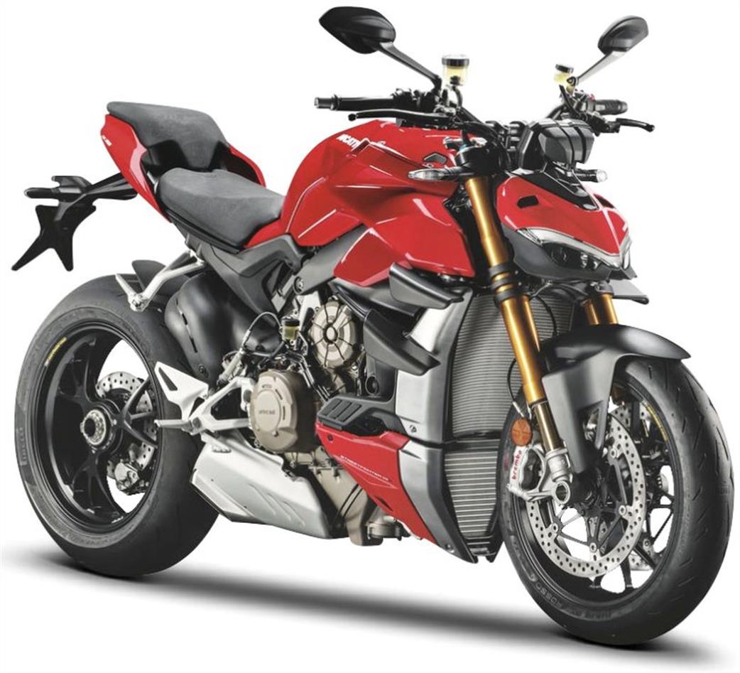 Maisto 1/18 M39300-20075 Ducati Super Naked V4S 2020 Red Bike Model