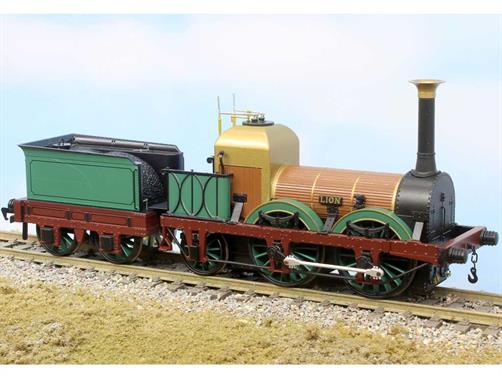 This detailed model of the 1839 built Liverpool &amp; Manchester Railway 0-4-2 locomotive LION is being produced to mark this historic locomotives' role in the Titfield Thunderbolt film and is also to be released in correct historic liveries.This model is finished in the locomotives' 1930s appearance, after restoration at Crewe works for the L&amp;MR centenary celebrations, featuring enclosed tender spring boxes, no pressure gauge and finished in LNWR style green and Indian red livery.DCC ready model with Next18 decoder socket.