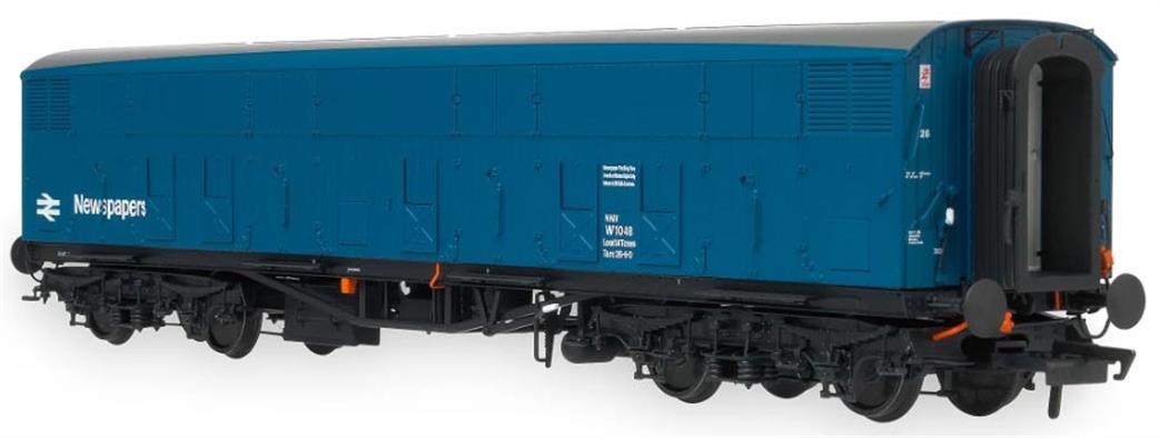 Accurascale OO ACC2421 BR NNV Newspapers Sorting Van W1048 ex-GWR Siphon G Diagarm O.62 Rail Blue Newspapers