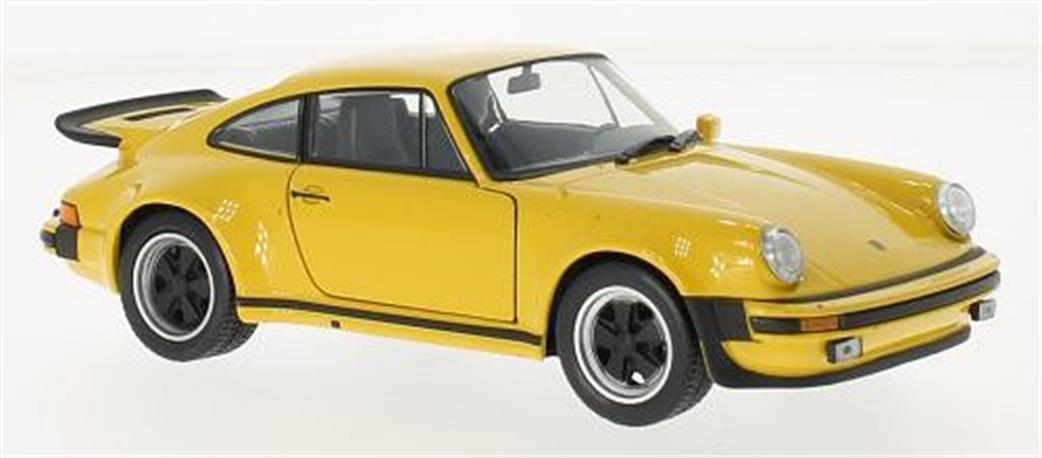 Welly 24043Y Porsche 911 Turbo 3.0 1974 Yellow Diecast Model 1/24