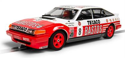 After the success they enjoyed with the Jaguar XJS, Tom Walkinshaw Racing was then asked to take another of British Leyland's legends of the 1980s racing, the Rover SD1. In its iconic red and white colours, the SD1 proved to be a dominant force in the ETCC during the mid-80s. Fighting the BMW 635CSI wheel to wheel across Europe the big Rovers proved to be more than a match, and they sounded incredible too, thanks to their powerful 3.5 litre V8 motors. This particular example won the 1986 Donington 500KMs in the hands of Win Percy and Tom Walkinshaw himself.