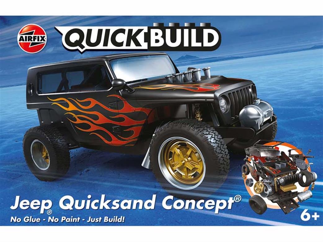 Airfix  J6038 Quickbuild Jeep Quicksand Concept Clip together Block Model