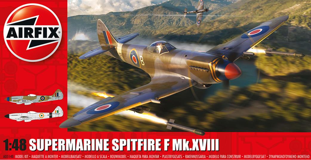 Airfix 1/48 A05140 Supermarine Spitfire F Mk.XVIII Aircraft Kit