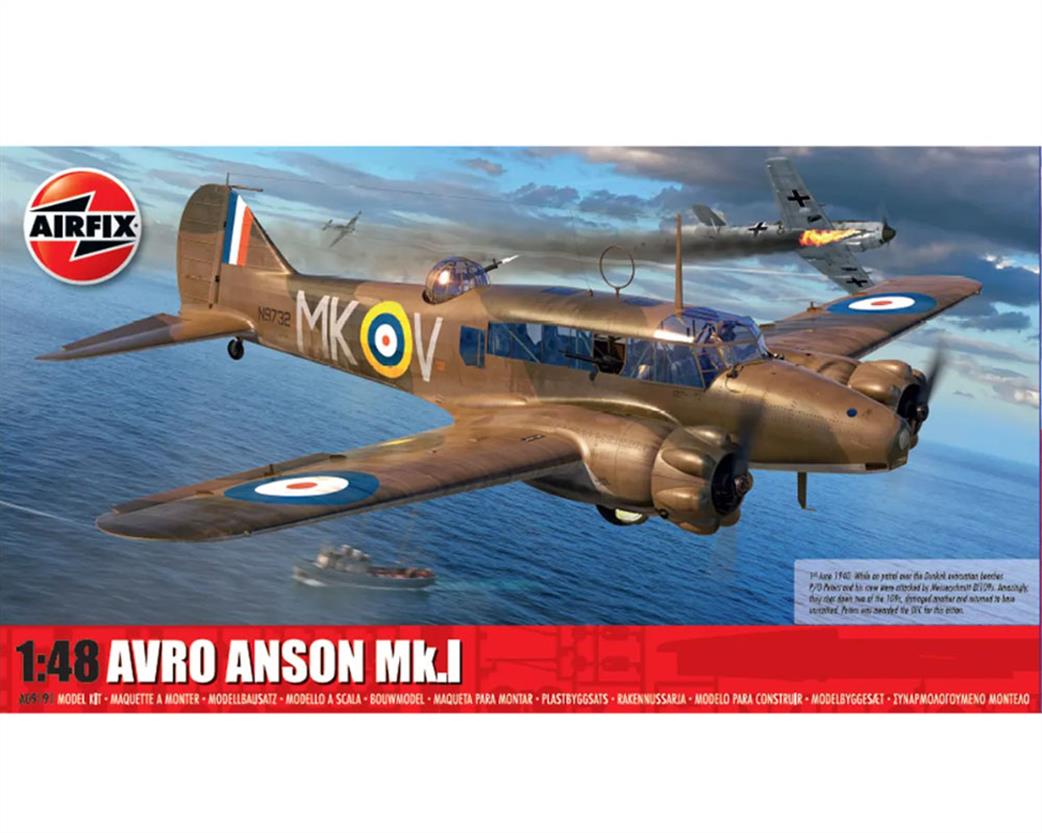 Airfix 1/48 A09191 Avro Anson Mk.1 Aircraft Kit