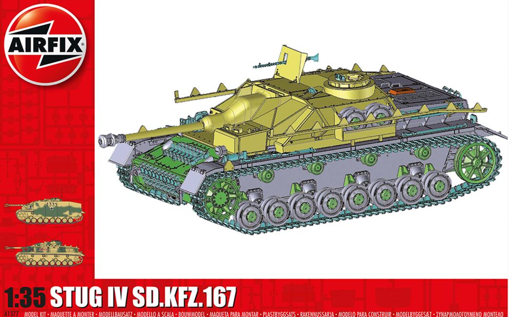 Airfix 1/35 A1377 Stug IV Sd.Kfz.167 Tank Kit