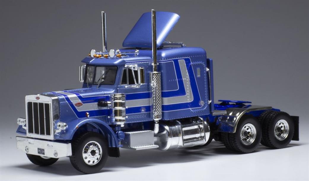 IXO 1/43 TR105 Peterbilt 359 Blue 1973 Truck Cab Model