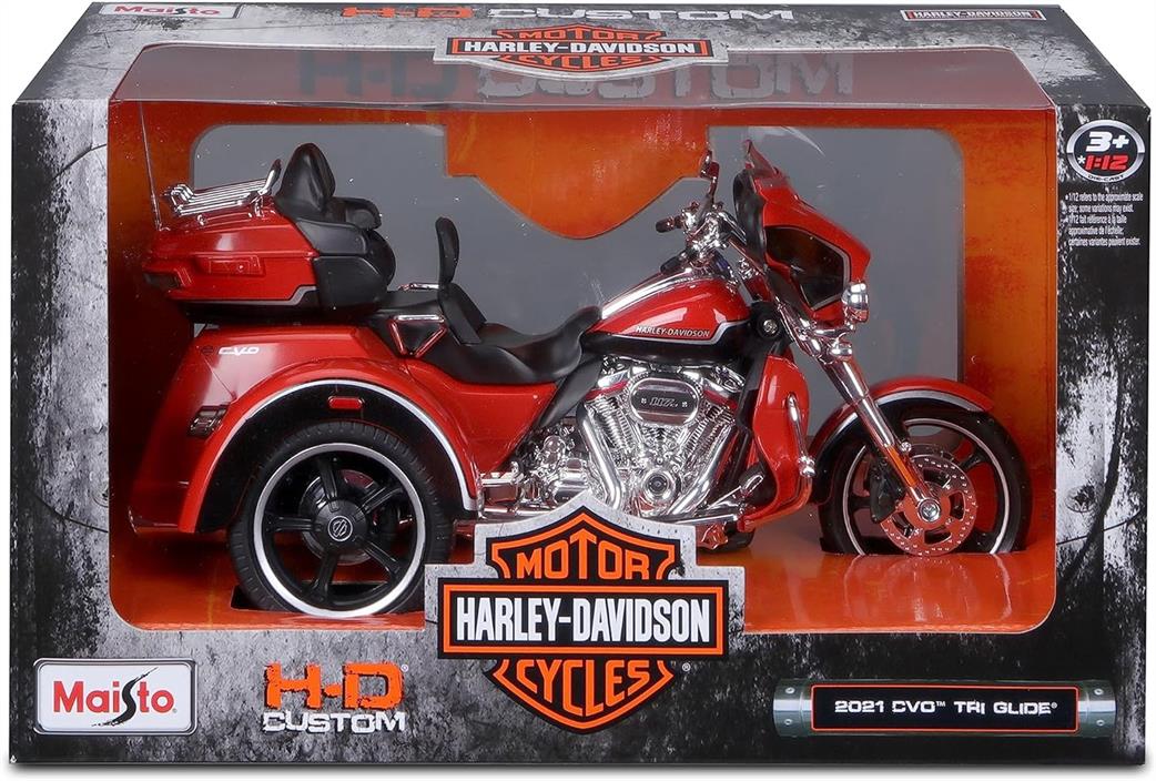Maisto 1/12 M32337 Harley Davidson CVO Tri-Glide Ultra Red Model