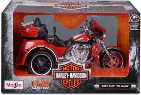 Maisto 32337 1/12th Harley Davidson CVO Tri-Glide Ultra Red Model