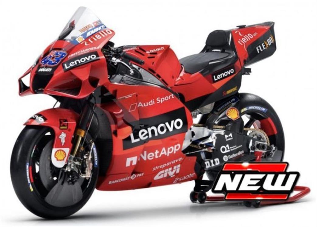 Maisto 1/18 M36374M Ducati Desmosedici GP21 Ducati Lenovo Team #43 Jack Miller 2021