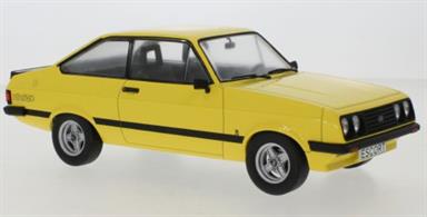 Model Car Group 1/18th 18247 Ford Escort Mk II RS 200 Yellow 1976 Model