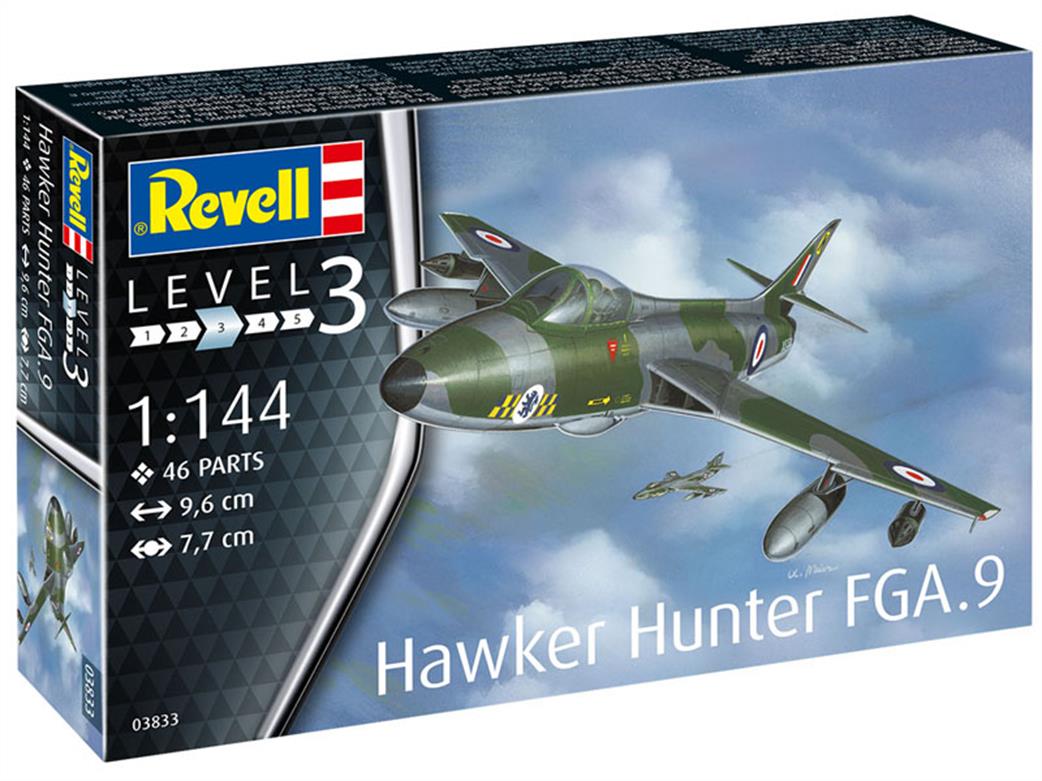 Revell 1/144 03833 Hawker Hunter FGA.9 Aircraft Kit