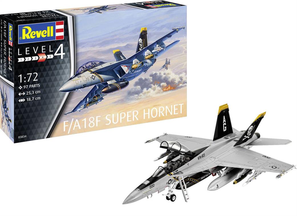 Revell 1/72 03834 F/A18F Super Hornet Aircraft Kit