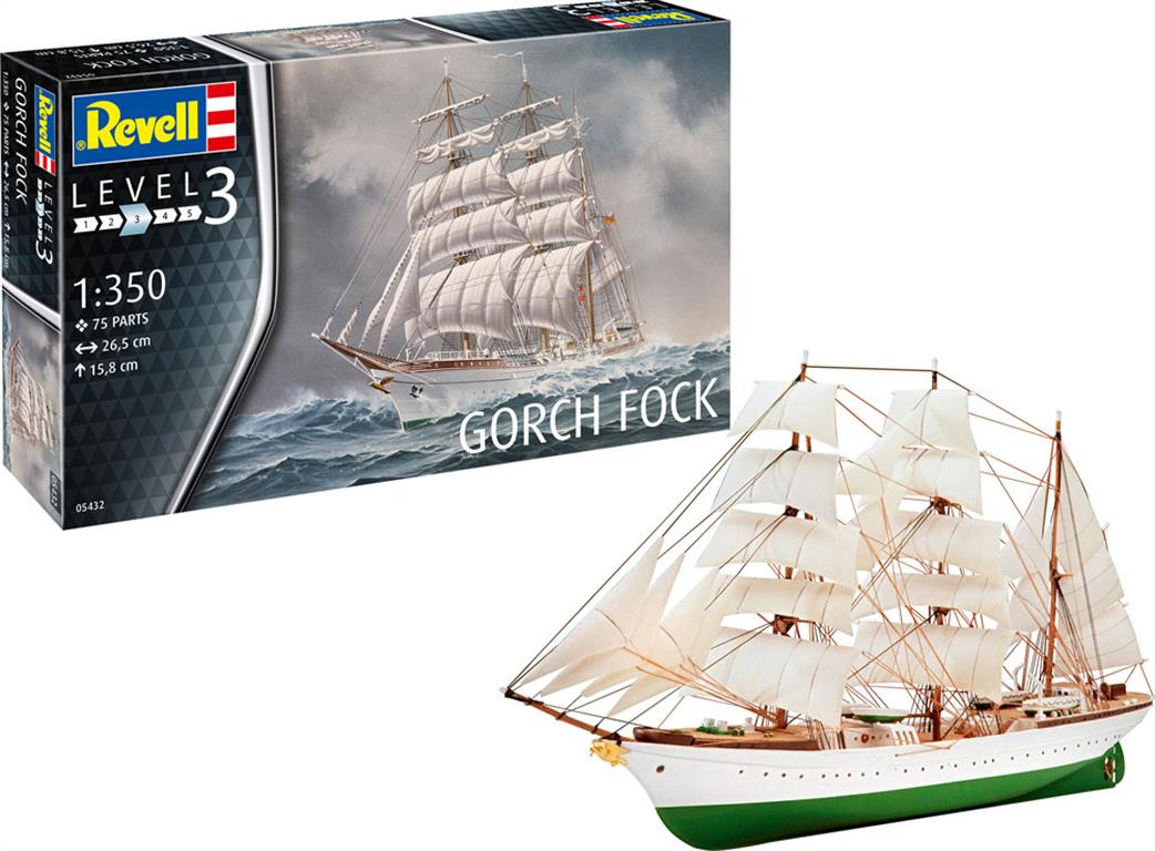 Revell 1/350 05432 Gorch Fock Sail Training Ship Kit