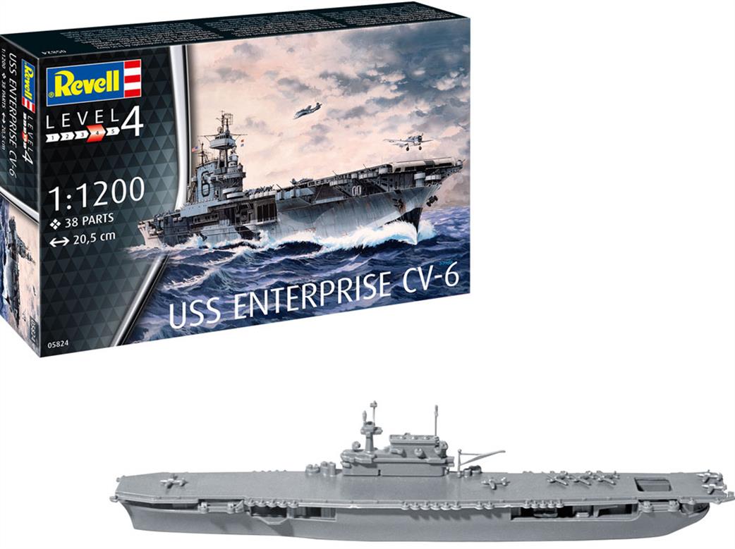 Revell 05824 USS Enterprise Ship Kit 1/1200