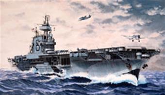 The USS Enterprise was the most famous American aircraft carrier of WWII. It was involved in almost every major battle of the Pacific theatre and is still the most highly decorated ship in the history of the US Navy. Waterline model Planes