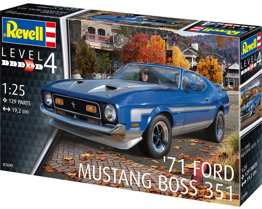 Revell 07699 1971 Mustang Boss 351 Car Kit 1/25