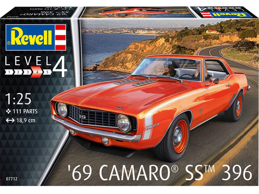 Revell 1/25 07712 1969 Camaro SS Kit